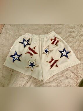 Women’s small boutique patriotic shorts